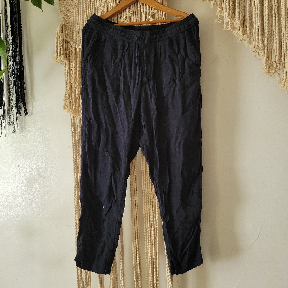 Prana Black Travel Capri Pants Size Small